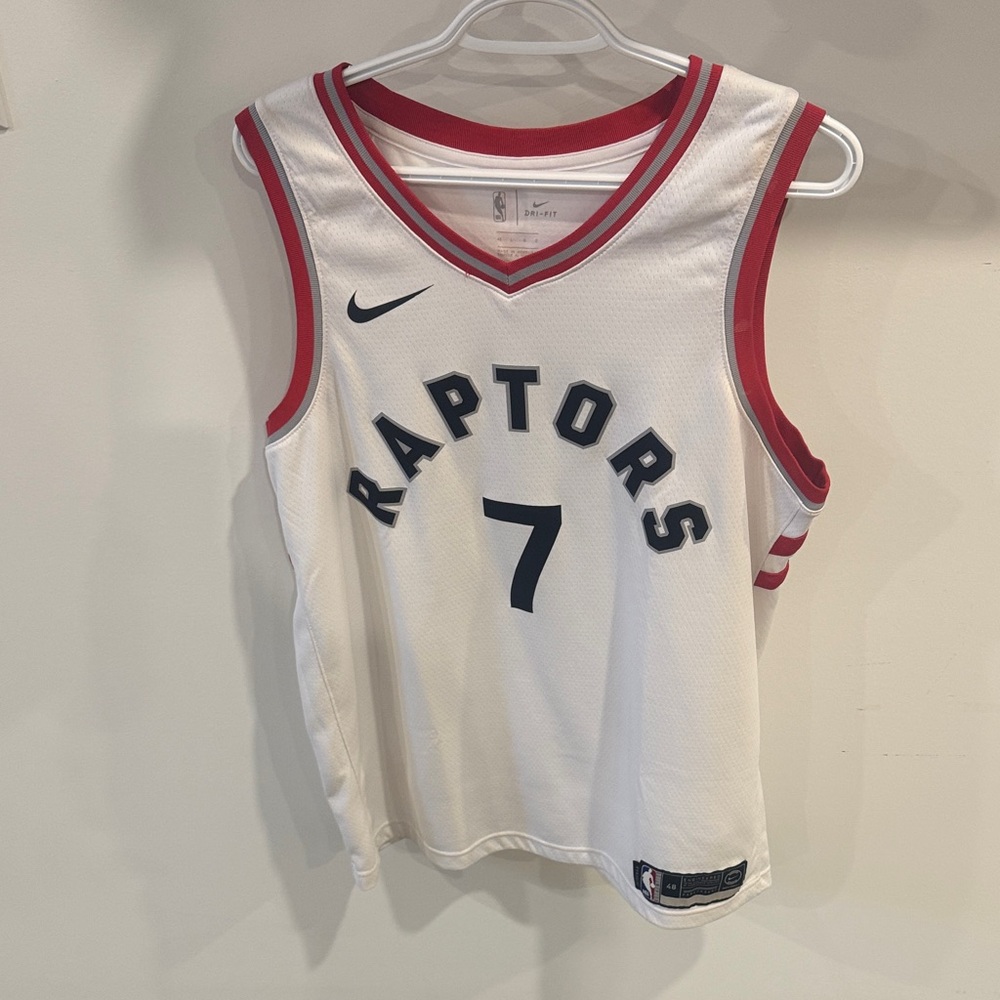 Nike Raptors White Jersey with Red Accents